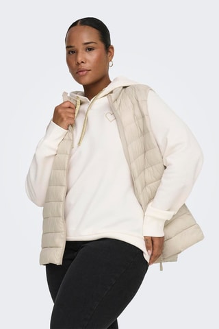Sweat à capuche - Ecru
