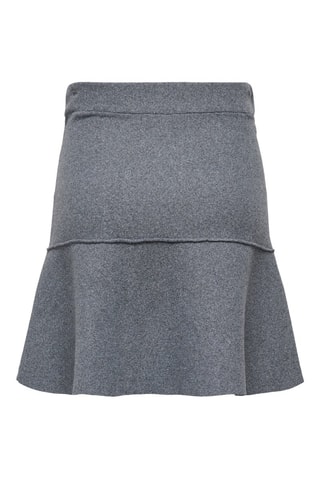 Jupe patineuse taille haute - Gris
