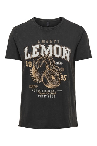T-shirt regular en coton biologique - Noir