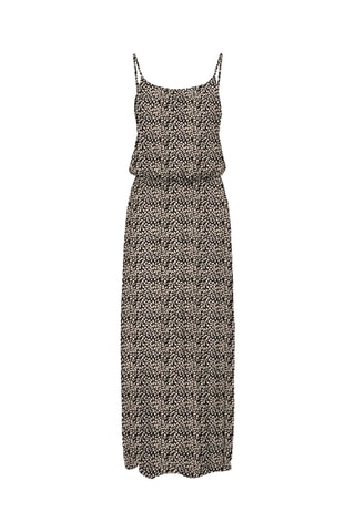 Robe longue - Noir et écru