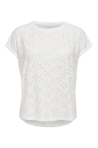 Top en broderie anglaise - Blanc