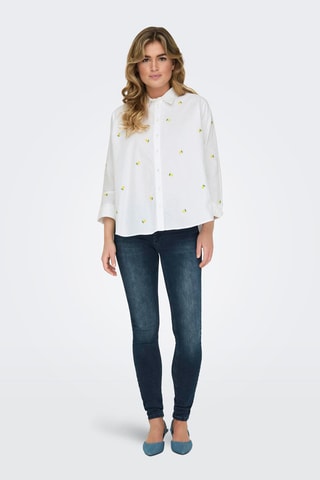 Chemisier boxy - Blanc