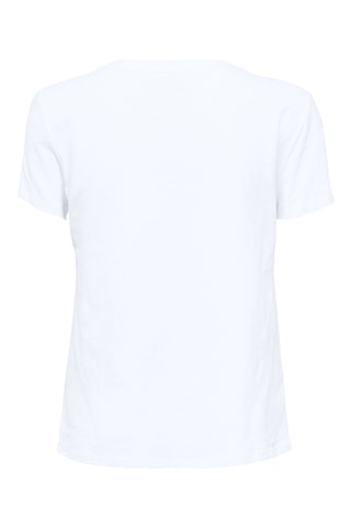 T-shirt regular en coton biologique - Blanc