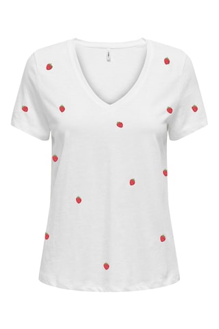 T-shirt regular en coton biologique - Blanc