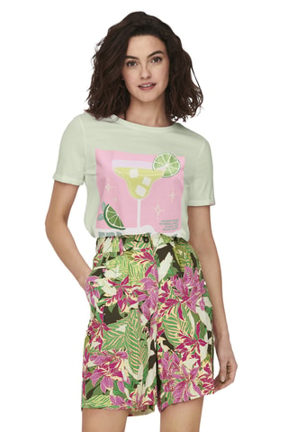 T-shirt regular en coton biologique - Vert d’eau