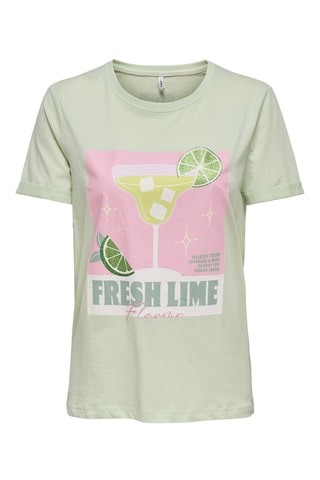 T-shirt regular en coton biologique - Vert d’eau