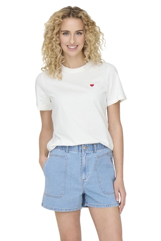 T-shirt regular en coton biologique - Blanc