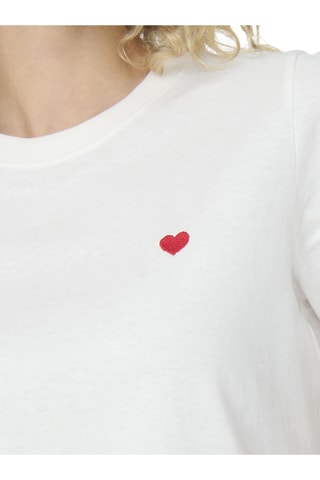 T-shirt regular en coton biologique - Blanc