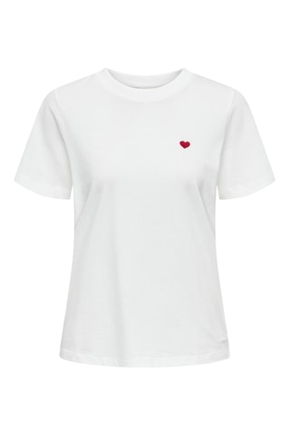 T-shirt regular en coton biologique - Blanc