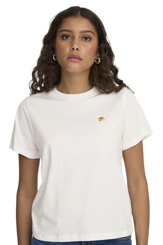 T-shirt regular en coton biologique - Blanc