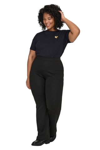 T-shirt regular en coton biologique - Noir