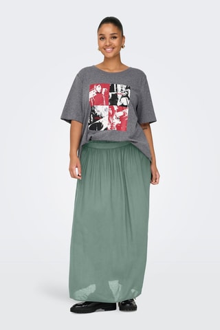 Jupe longue taille haute - Vert clair