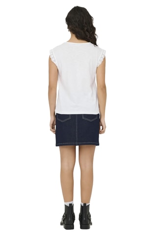 Top en coton biologique - Blanc