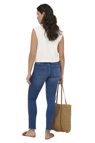 Top en coton biologique - Blanc