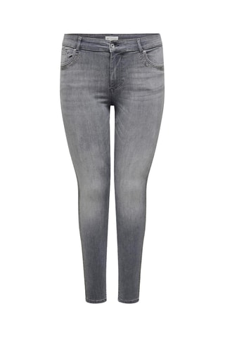Jean skinny en coton biologique - Gris
