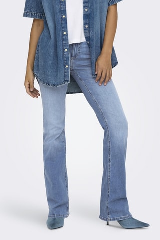 Jean flare en coton biologique - Bleu clair