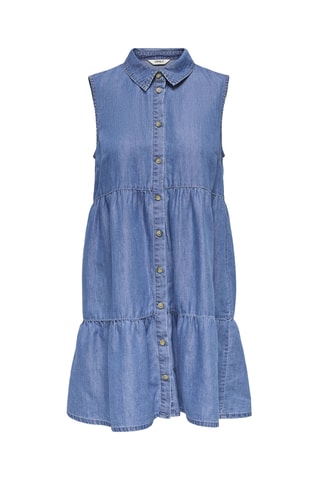Robe chemise en jean - Bleu foncé