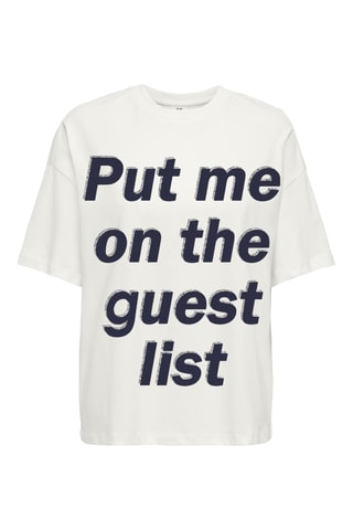 T-shirt loose - Blanc