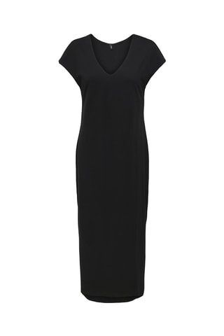 Robe droite en coton biologique - Noir