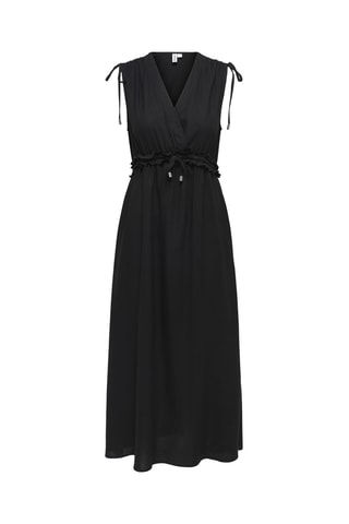 Robe longue en lin - Noir