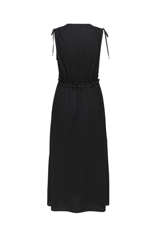 Robe longue en lin - Noir