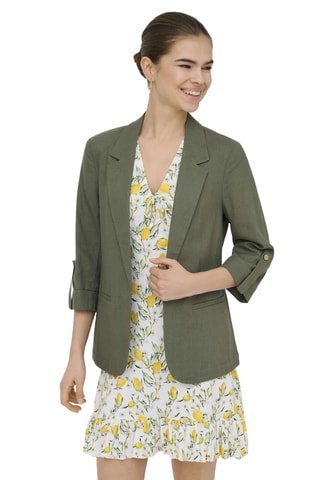 Veste en lin - Vert olive