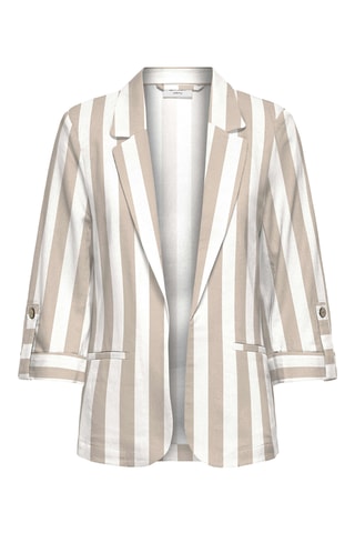 Veste en lin - Blanc et beige