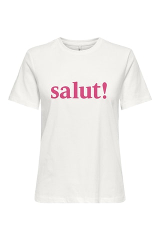T-shirt regular en coton biologique - Blanc