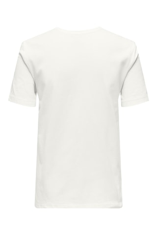 T-shirt regular en coton biologique - Blanc