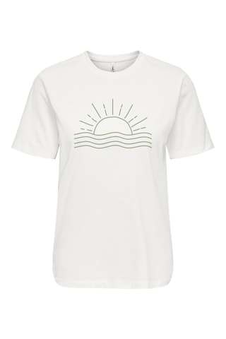 T-shirt regular en coton biologique - Blanc