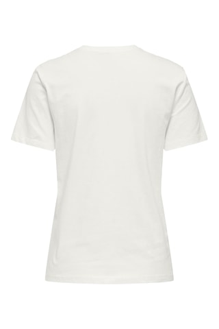 T-shirt regular en coton biologique - Blanc