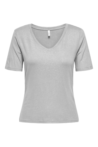 T-shirt regular - Gris chiné