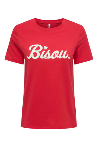 T-shirt regular en coton biologique - Rouge