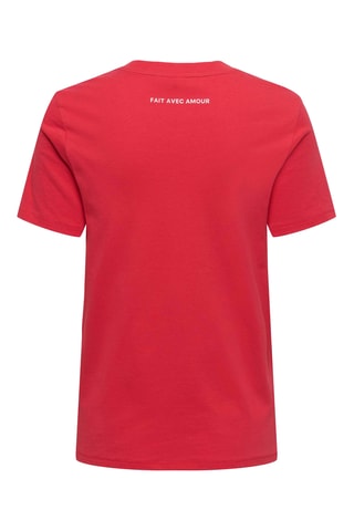 T-shirt regular en coton biologique - Rouge