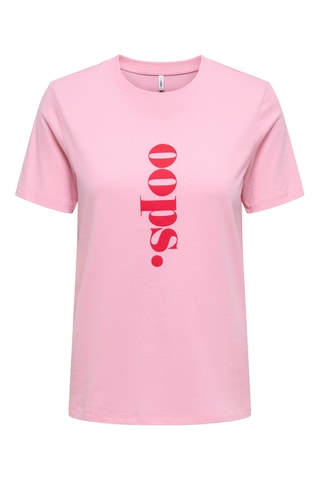 T-shirt regular en coton biologique - Rose