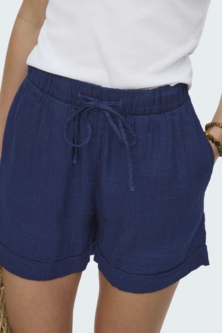 Short regular taille haute - Bleu foncé