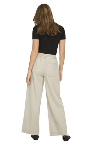 Pantalon wide legs - Gris clair
