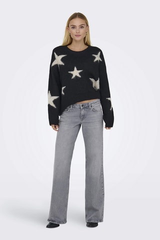 Jean wide legs en coton biologique - Gris clair