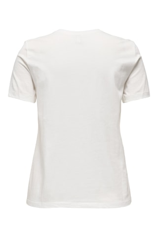 T-shirt regular en coton biologique - Blanc