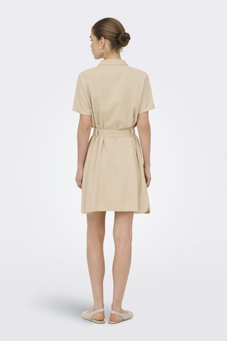 Robe chemise en lin - Beige