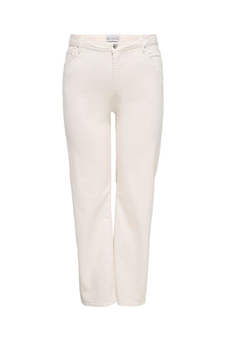 Jean wide legs taille haute en coton biologique - Ecru
