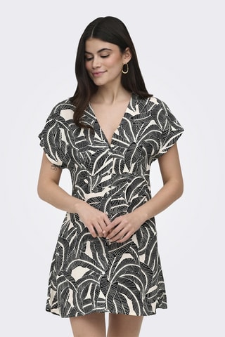 Robe chemise - Noir et écru