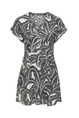 Robe chemise - Noir et écru