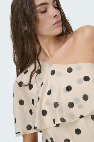Robe asymétrique - Blanc