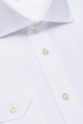 Chemise slim non repassable - 100% coton - Blanc