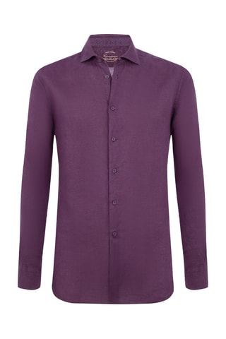 Chemise en lin - Violet