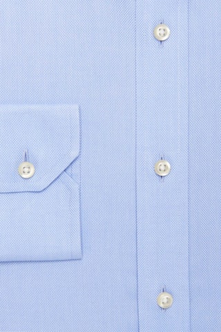 Chemise regular non repassable - 100% coton - Bleu