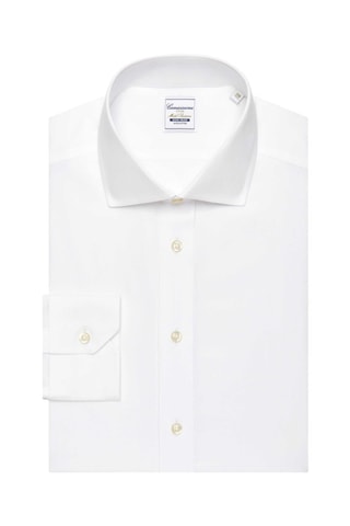 Chemise regular non repassable - 100% coton - Blanc