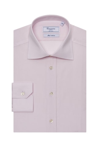 Chemise slim - Blanc et rose