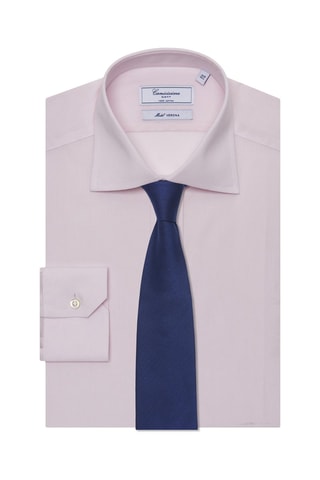 Chemise slim - Blanc et rose